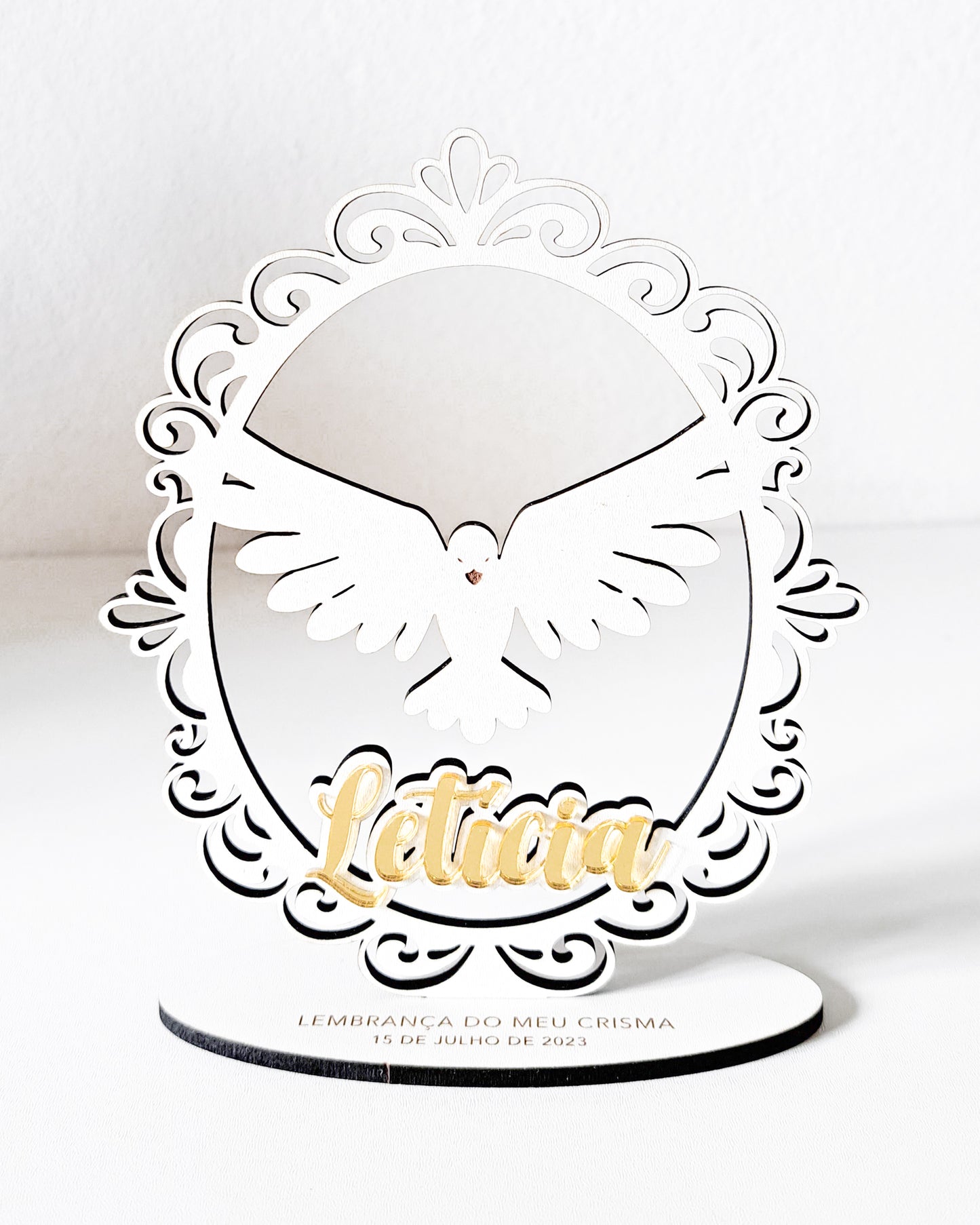 Lembrança Crisma - Pomba (Divino Espirito Santo)