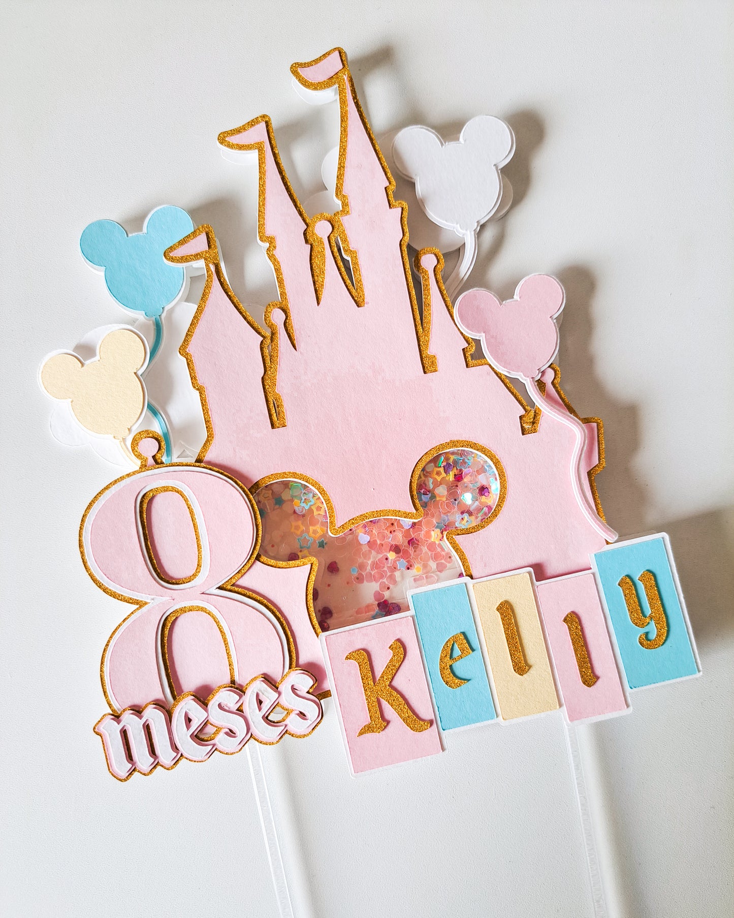 Topo de Bolo Castelo Mickey