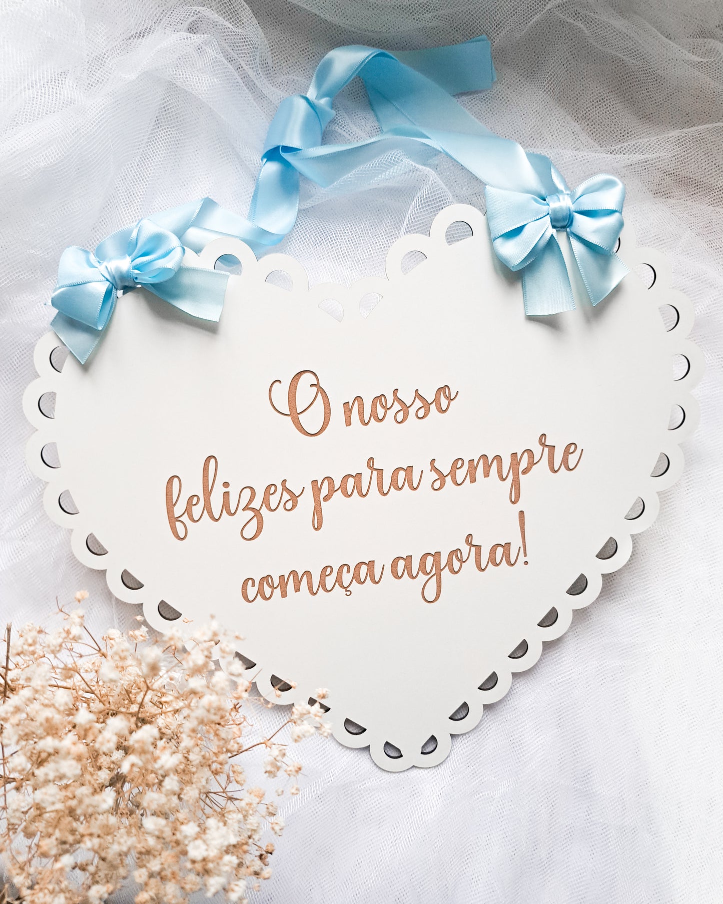 Placa Entrada Igreja - Coração