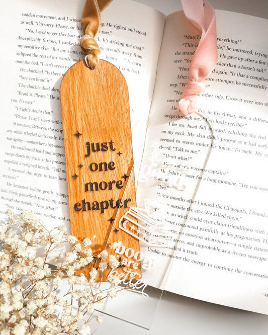 Marcador de Livro Acrílico/Madeira Personalizado