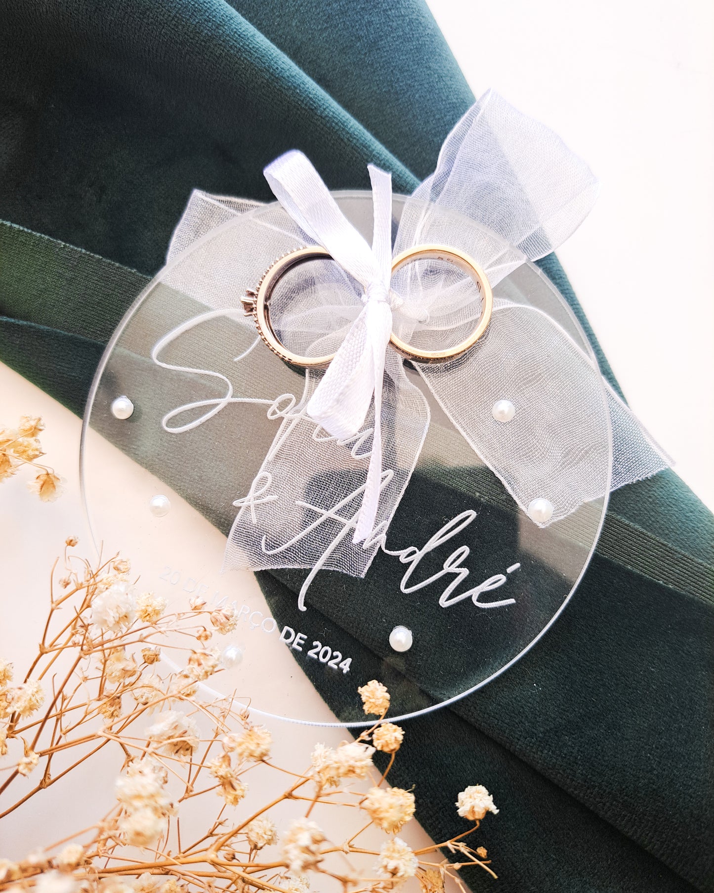 Porta Alianças Acrílico