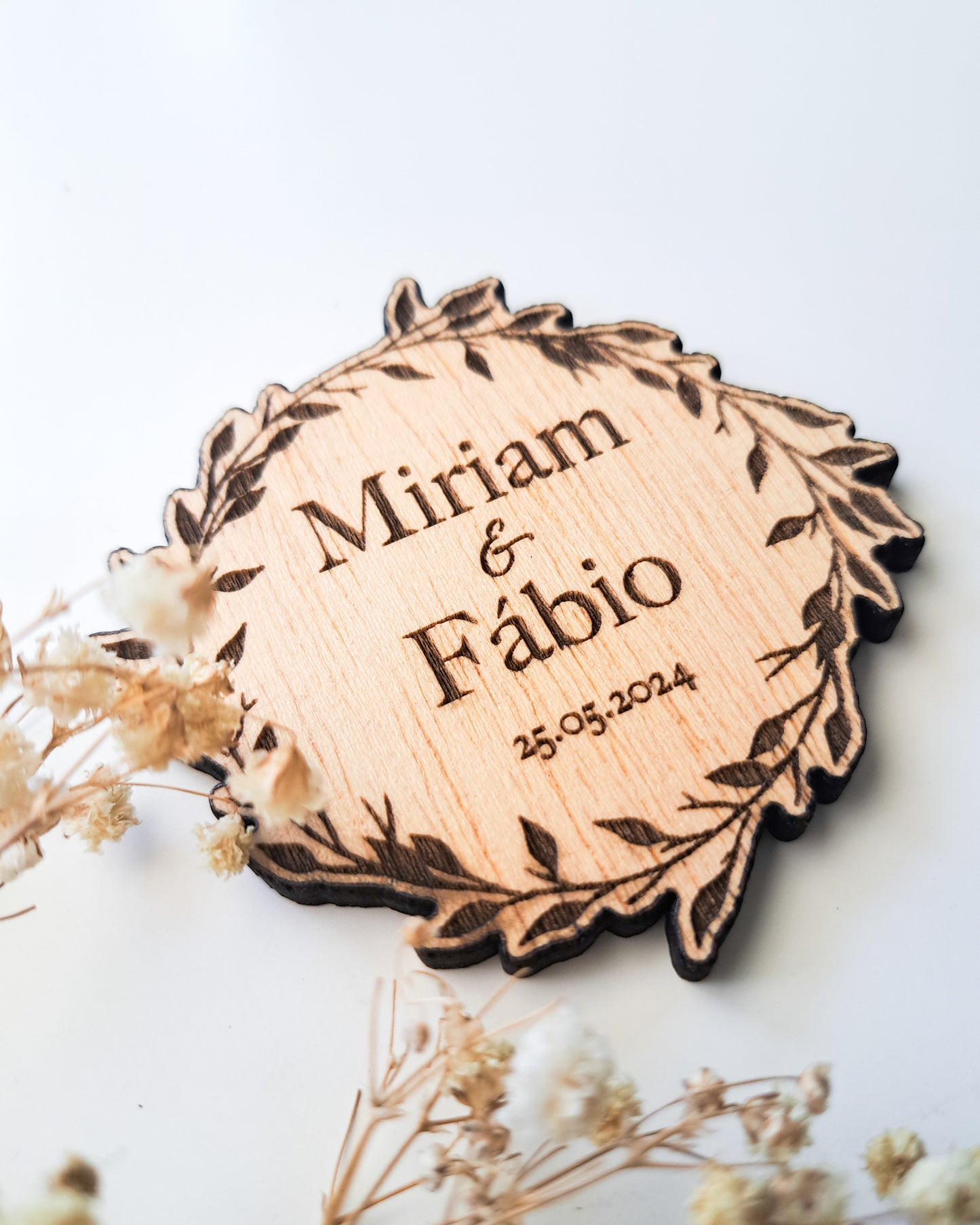 Íman Rústico - Lembrança Casamento