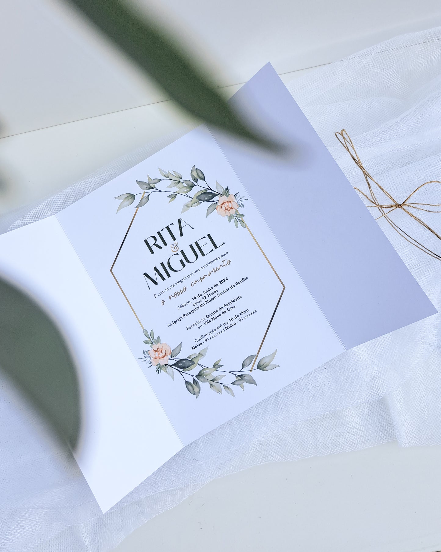 Convite Casamento "Floral"