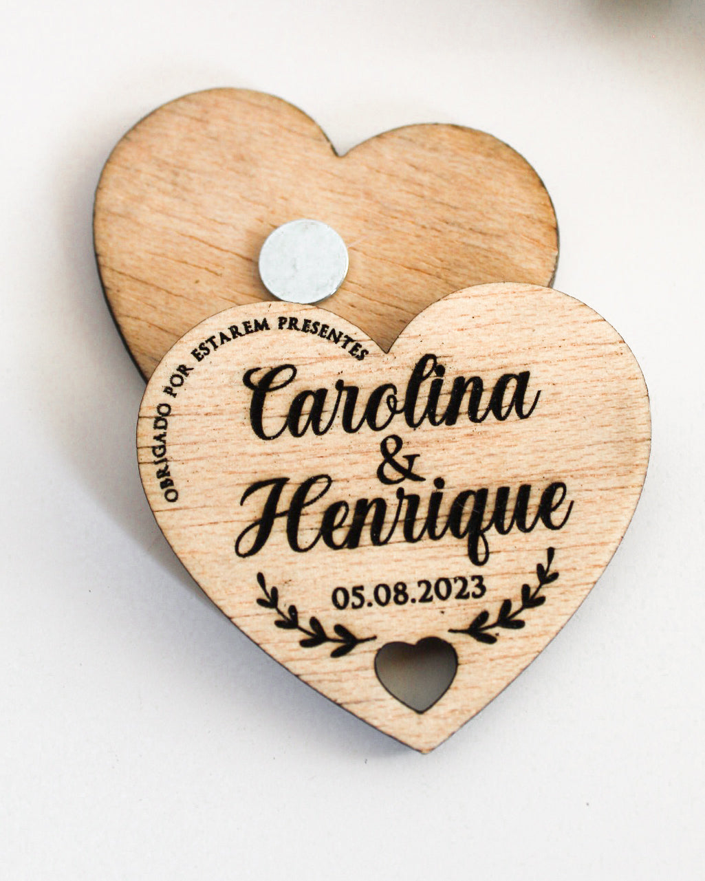 Íman coração - Lembrança Casamento