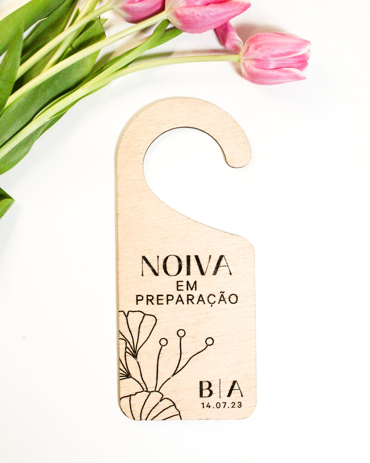 Placa Porta "Noiva em Preparação"