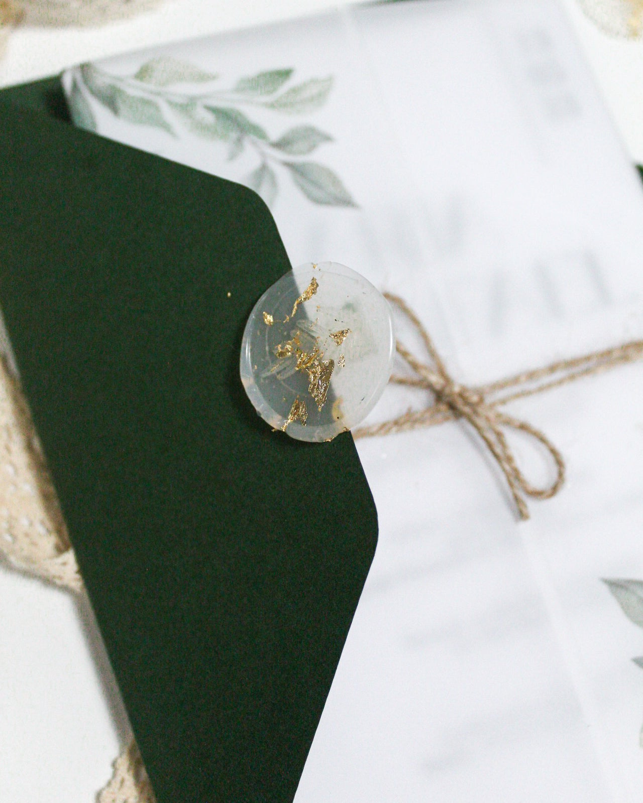 Convite Casamento "Rústico Verde"