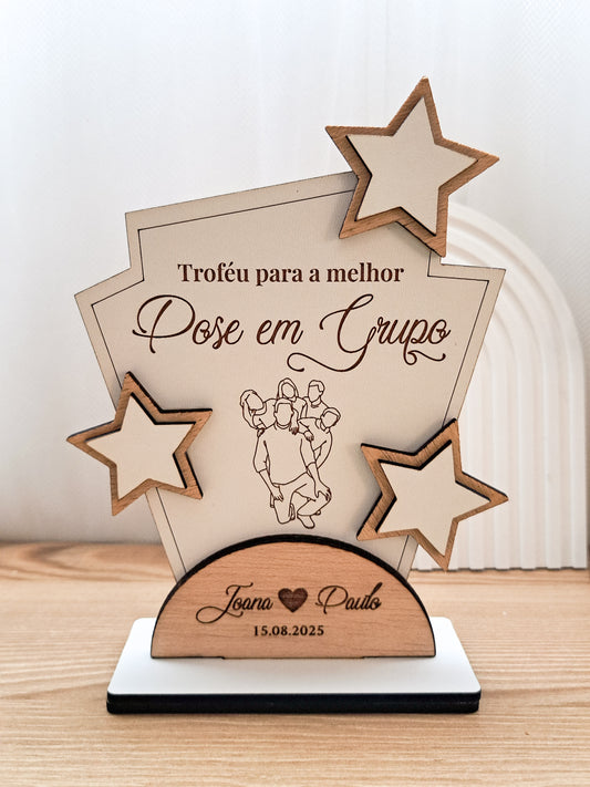 Troféu Pose em Grupo Personalizado