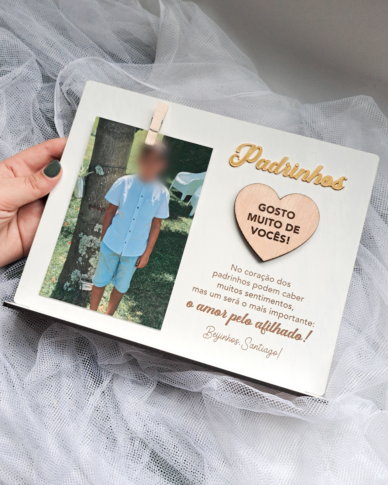 Moldura Padrinhos Personalizada