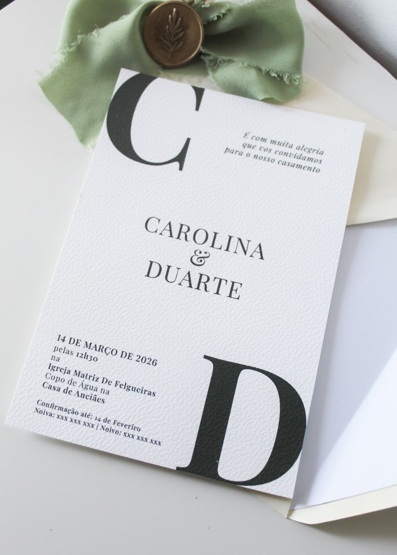 Convite Casamento "Minimalista"