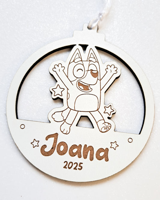 Bola de Natal Personalizada- Bluey