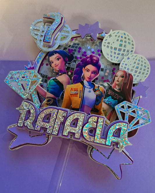 Topo de Bolo “Guerreiras do K-Pop”