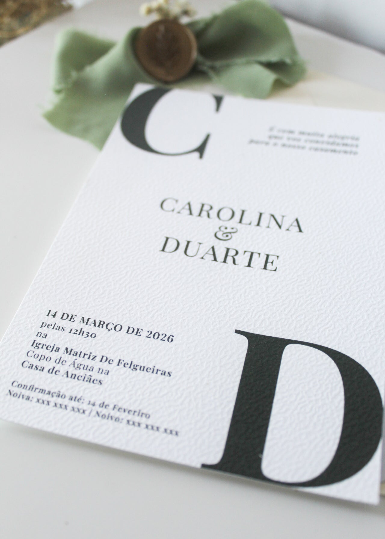 Convite Casamento "Minimalista"