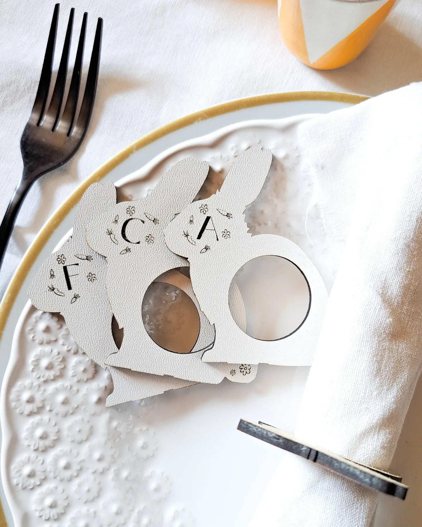 Argolas Guardanapos Coelhinhos