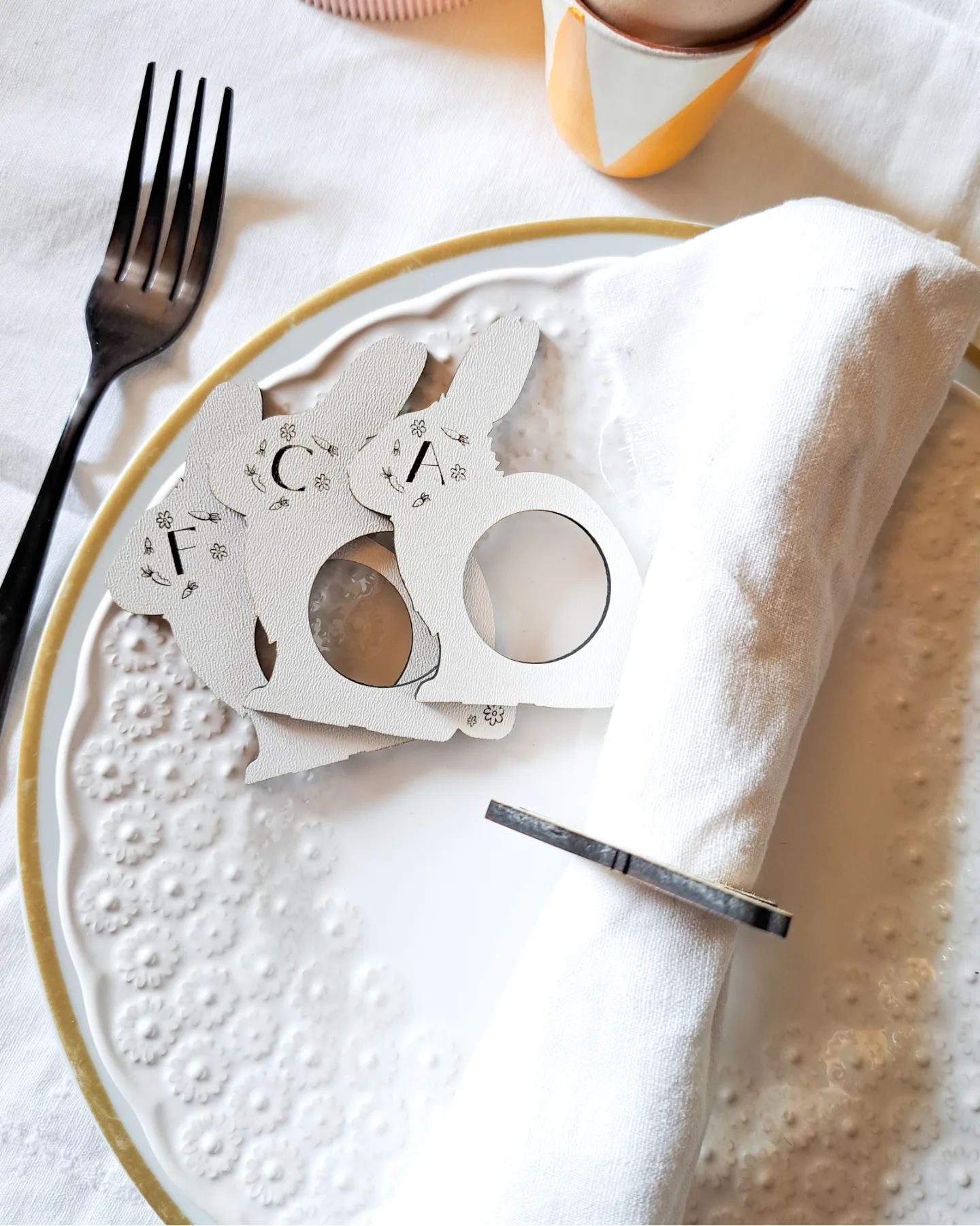 Argolas Guardanapos Coelhinhos